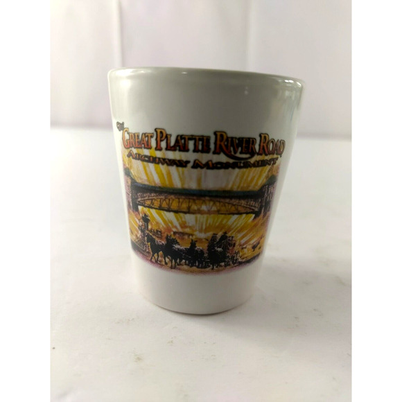 The Great Platter River Road Shot Glass - Picture 7 of 7
